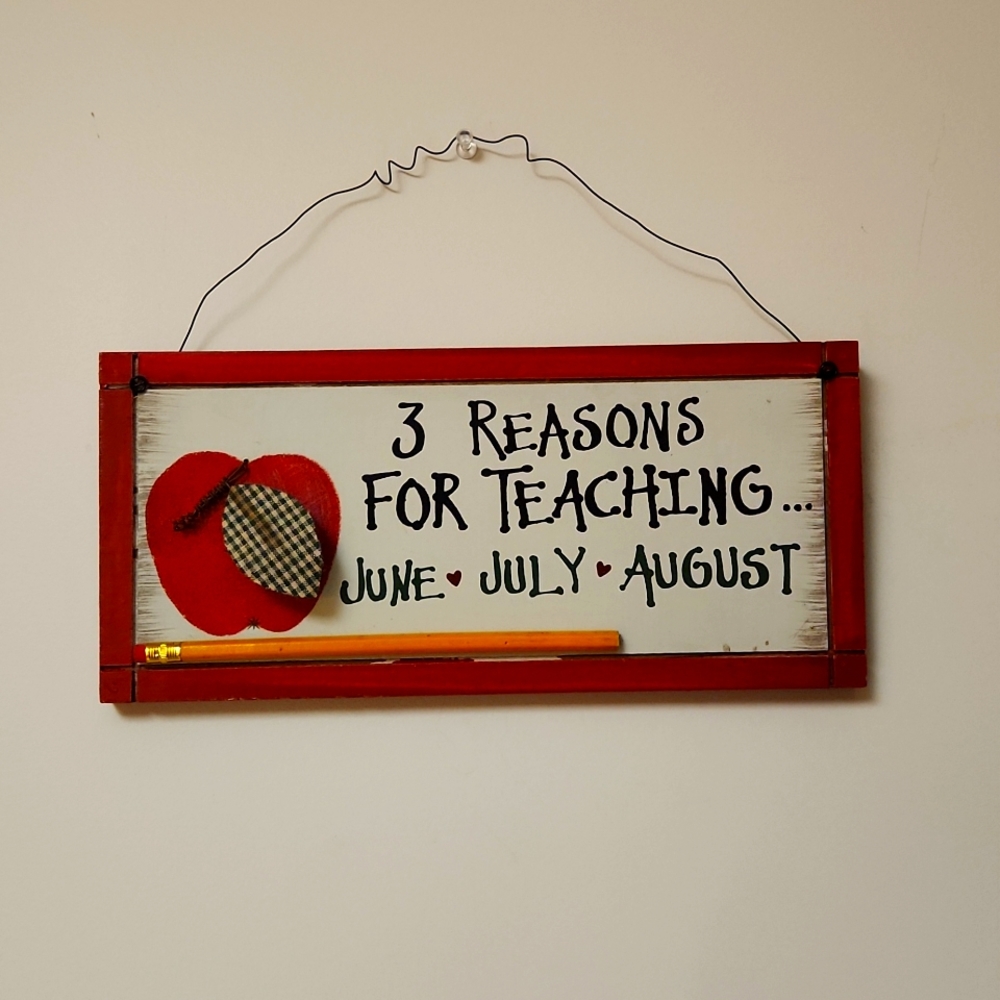 Wooden hanging plaque